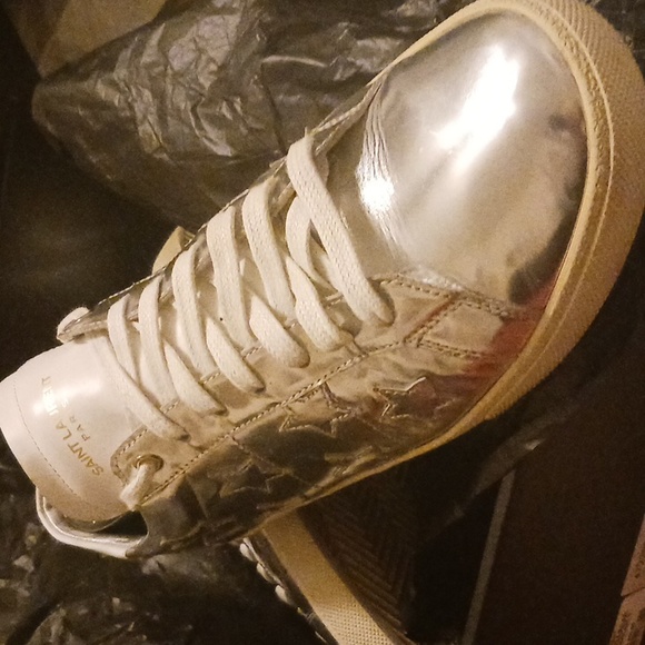 Saint laurent  size 11 or 11.5 silver with stars I put them on 3 times very nice - Picture 3 of 4